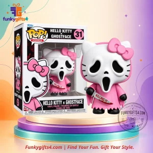 Hello Kitty x Ghostface #31 Concept Funko Pop Style Pink Horror Vinyl Figure Collectible