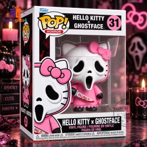 Hello Kitty x Ghostface #31 Concept Funko Pop Style Pink Horror Vinyl Figure Collectible