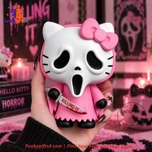 Hello Kitty x Ghostface #31 Concept Funko Pop Style Pink Horror Vinyl Figure Collectible