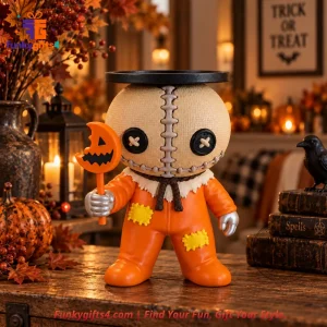 Trick 'r Treat Sam Halloween 3-Wick Candle Holder 3D Printed Horror Decor with Removable Top Plate