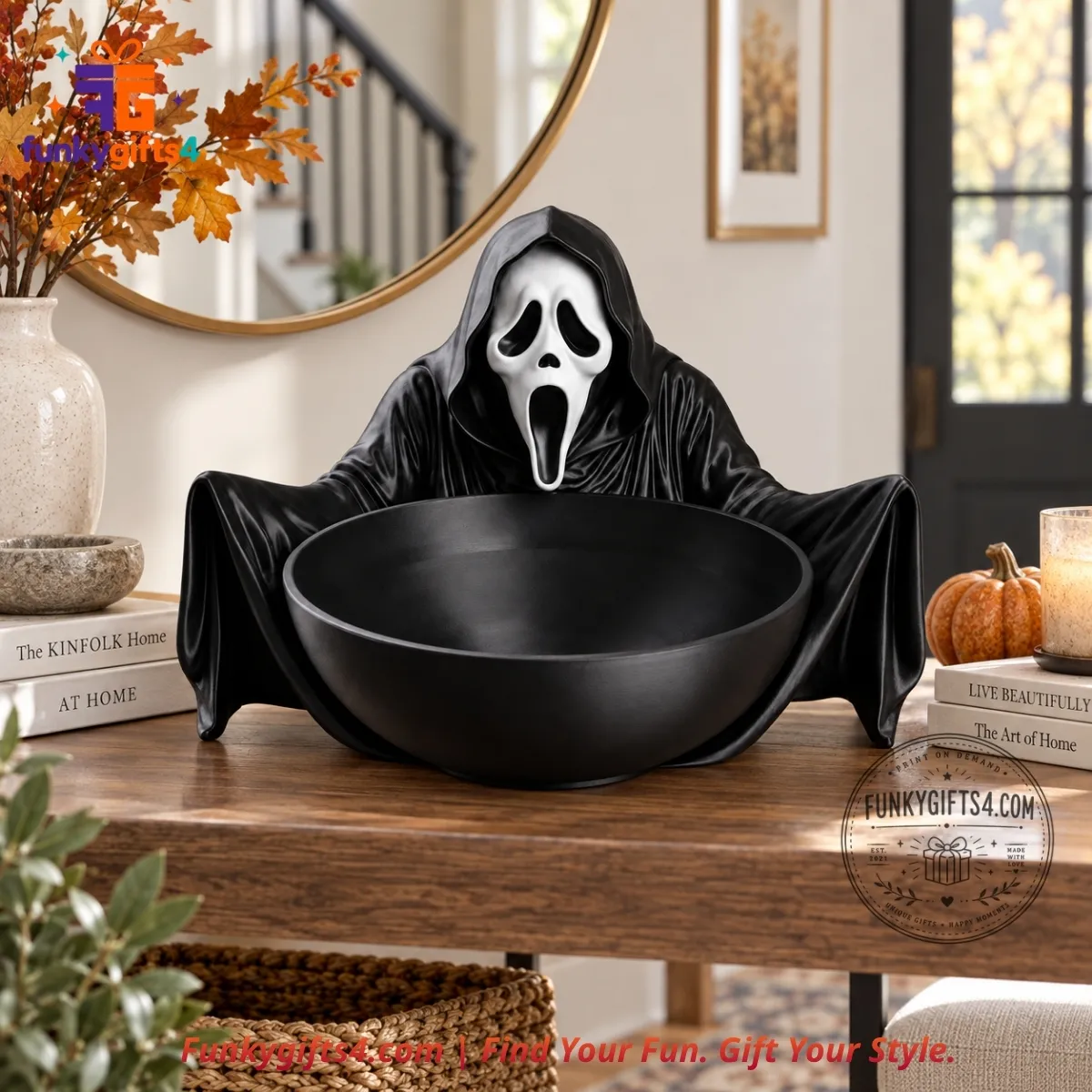 Ghostface x Scream 3D Printed Black Candy Bowl Halloween Horror Decorative Holder-4_result Ghostface x Scream 3D Printed Black Candy Bowl Halloween Horror Decorative Holder – image 4 of 4