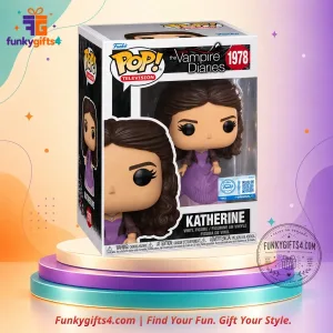 The Vampire Diaries x Katherine Pierce Funko Pop! Television #1978 Purple Dress Exclusive Vinyl Figure Collectible