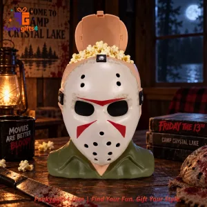 Friday the 13th x Jason Voorhees Cinemark Hockey Mask Head Popcorn Bucket Limited Edition Collectible
