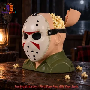 Friday the 13th x Jason Voorhees Cinemark Hockey Mask Head Popcorn Bucket Limited Edition Collectible