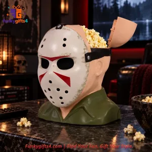 Friday the 13th x Jason Voorhees Cinemark Hockey Mask Head Popcorn Bucket Limited Edition Collectible
