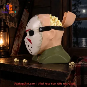 Friday the 13th x Jason Voorhees Cinemark Hockey Mask Head Popcorn Bucket Limited Edition Collectible