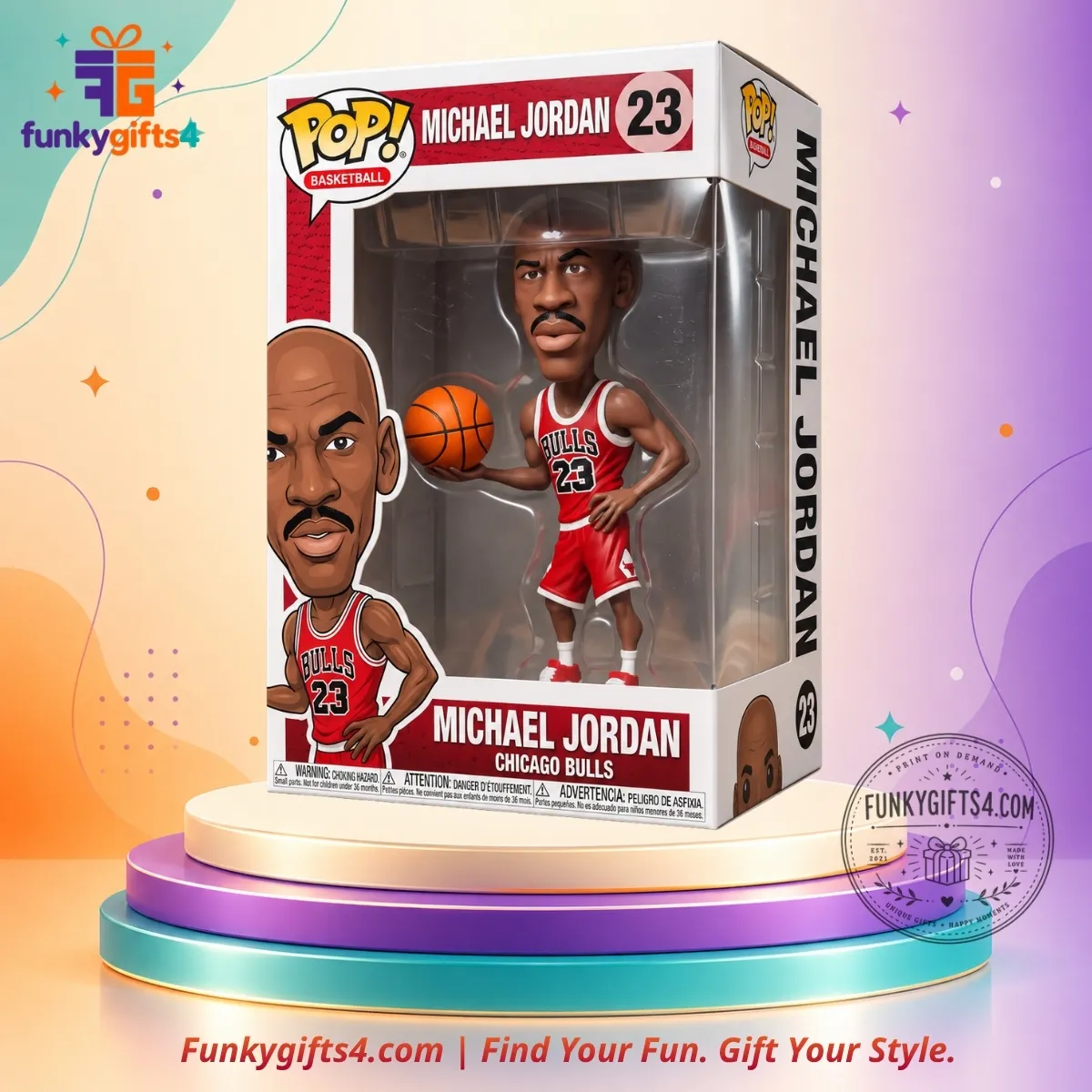 Michael Jordan x Chicago Bulls Funko Pop! Basketball #23 Concept Vinyl Bobblehead Figure