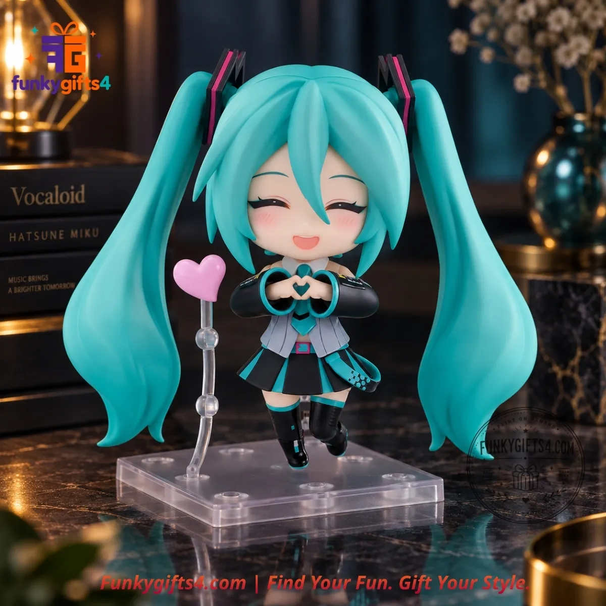 Hatsune Miku x Good Smile Company Nendoroid V6 Heart Hands Vocaloid Collectible Figure-3_result Hatsune Miku x Good Smile Company Nendoroid V6 Heart Hands Vocaloid Collectible Figure – image 3 of 4