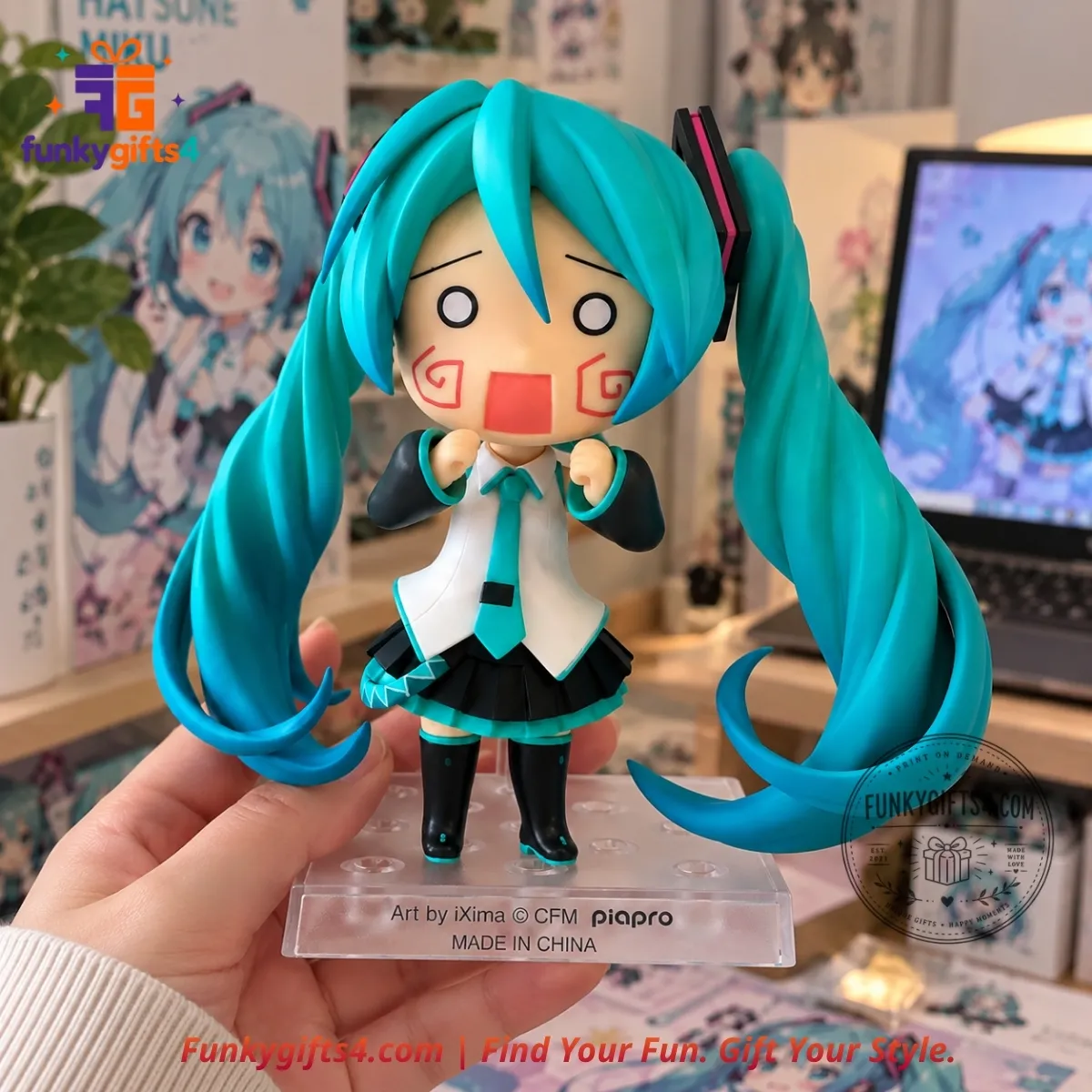 Hatsune Miku V3 x Good Smile Company Nendoroid #2360 iXima Custom Panicked Face Pose Collectible Figure-4_result Hatsune Miku V3 x Good Smile Company Nendoroid #2360 iXima Custom Panicked Face Pose Collectible Figure – image 4 of 4