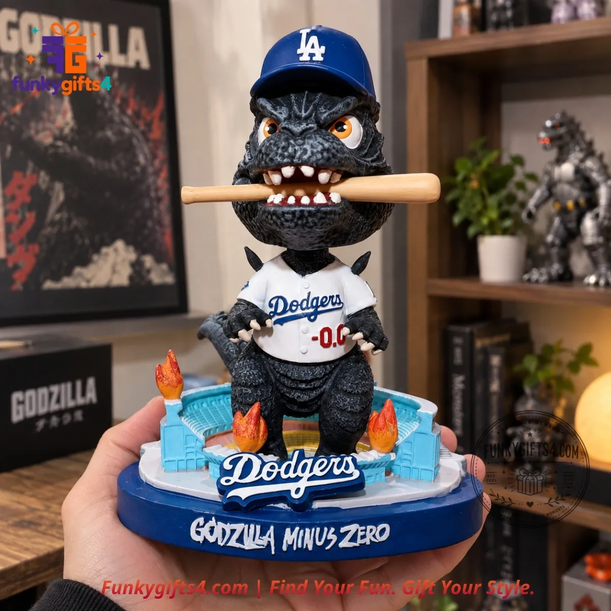 Los Angeles (LA) Dodgers x Godzilla Minus Zero Stadium Giveaway Bobblehead Baseball Collectible 2026-4_result Los Angeles (LA) Dodgers x Godzilla Minus Zero Stadium Giveaway Bobblehead Baseball Collectible 2026 – image 4 of 4