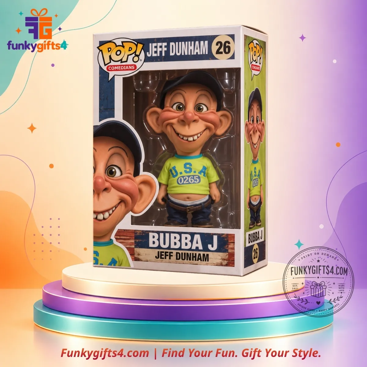 Jeff Dunham x Bubba J #26 Funko Pop! Comedians Vinyl Figure Collectible