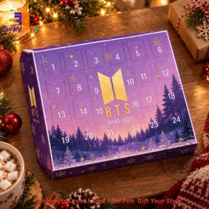BTS x Purple Holiday Chibi Figures & ARMY Accessories 24-Day Christmas Advent Calendar 2026