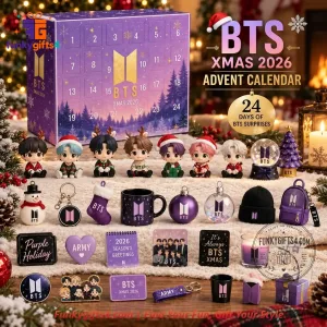 BTS x Purple Holiday Chibi Figures & ARMY Accessories 24-Day Christmas Advent Calendar 2026