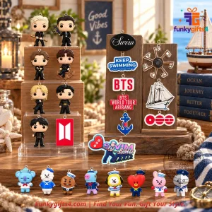 BTS x Arirang World Tour Swim Keep Swimming Mini Figures & BT21 Sailor Charms Blind Box Collection 2026 12 BTS x Arirang World Tour Swim Keep Swimming Mini Figures & BT21 Sailor Charms Blind Box Collection 2026