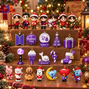 BTS x Winter Wonderland Chibi Figures & BT21 Holiday Characters 24-Day Christmas Advent Calendar 2026 12 BTS x Winter Wonderland Chibi Figures & BT21 Holiday Characters 24-Day Christmas Advent Calendar 2026