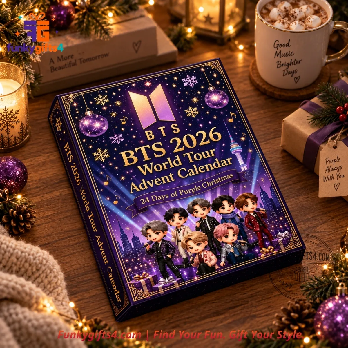 BTS x World Tour 24 Days of Purple Christmas Mini Figures & Concert Collectibles Advent Calendar 2026-2_result BTS x World Tour 24 Days of Purple Christmas Mini Figures & Concert Collectibles Advent Calendar 2026 – image 2 of 5