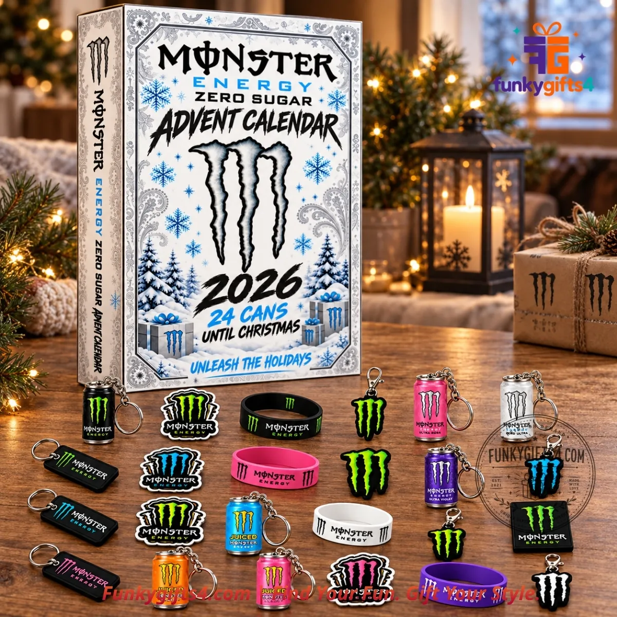 Monster Energy x Zero Sugar Advent Calendar 24-Piece Keychain & Accessories Christmas Countdown Set 2026-3_result Monster Energy x Zero Sugar Advent Calendar 24-Piece Keychain & Accessories Christmas Countdown Set 2026 – image 3 of 5