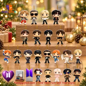 BTS x Love Yourself 24-Day Christmas Advent Calendar Chibi Acrylic Ornament & Keychain Collectible Set 2026 12 BTS x Love Yourself 24-Day Christmas Advent Calendar Chibi Acrylic Ornament & Keychain Collectible Set 2026