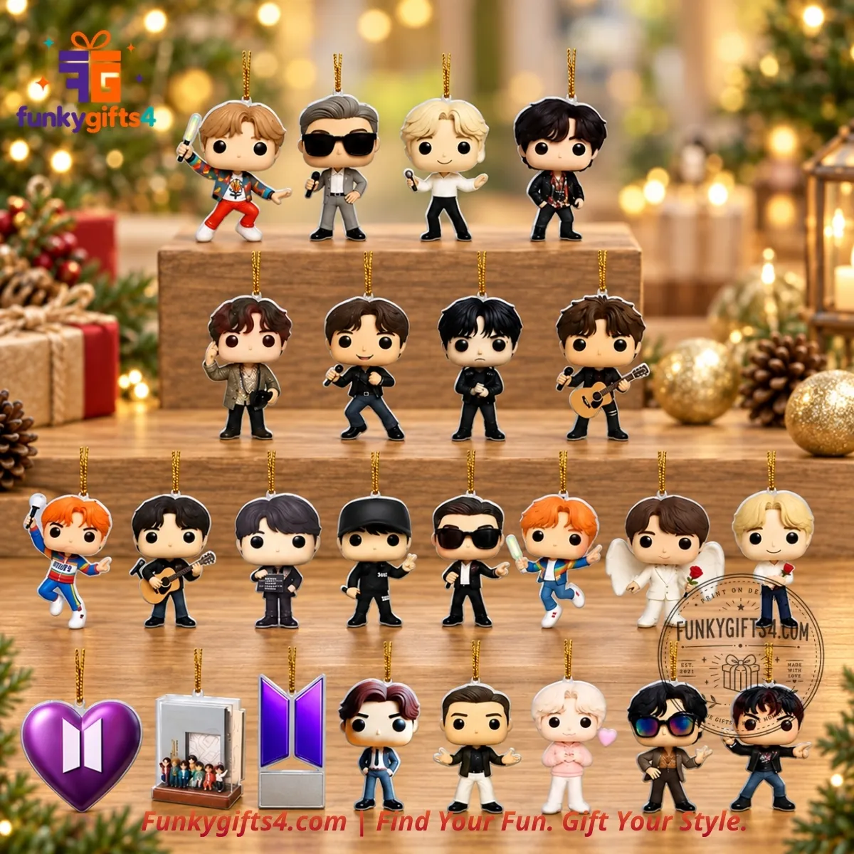 BTS x Love Yourself 24-Day Christmas Advent Calendar Chibi Acrylic Ornament & Keychain Collectible Set 2026-4_result BTS x Love Yourself 24-Day Christmas Advent Calendar Chibi Acrylic Ornament & Keychain Collectible Set 2026 – image 4 of 5