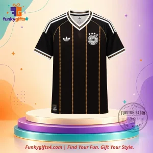 Adidas x Germany Third Farewell 70th Anniversary Black Gold Football Jersey 2026