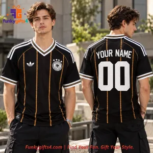Adidas x Germany Third Farewell 70th Anniversary Black Gold Football Jersey 2026