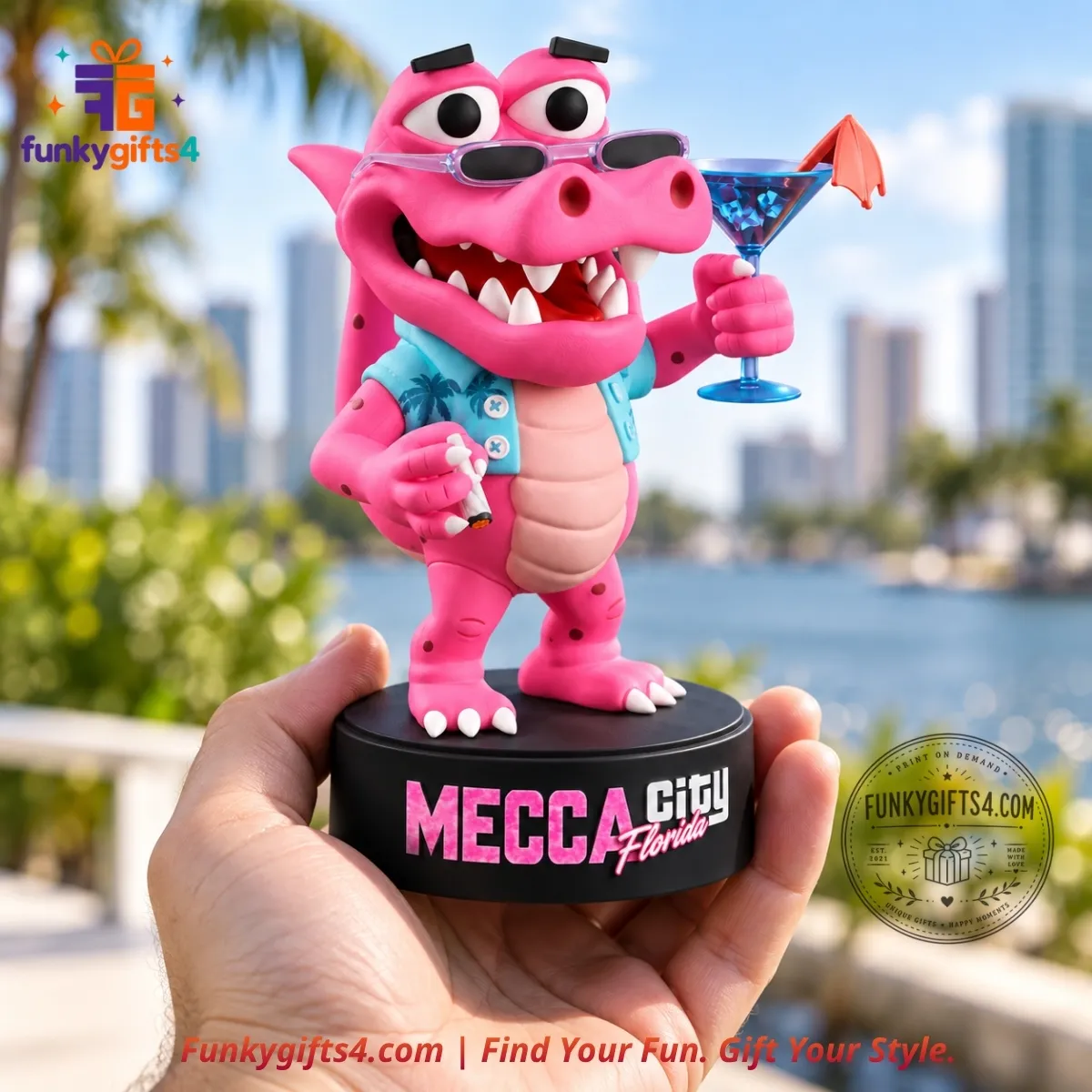 Grand Theft Auto VI x Macca the Gator The Goodtime State Vice City Pink Alligator Limited Edition Collectible Figure 2026-4_result GTA6 Grand Theft Auto VI x Macca the Gator The Goodtime State Vice City Pink Alligator Limited Edition Collectible Figure 202