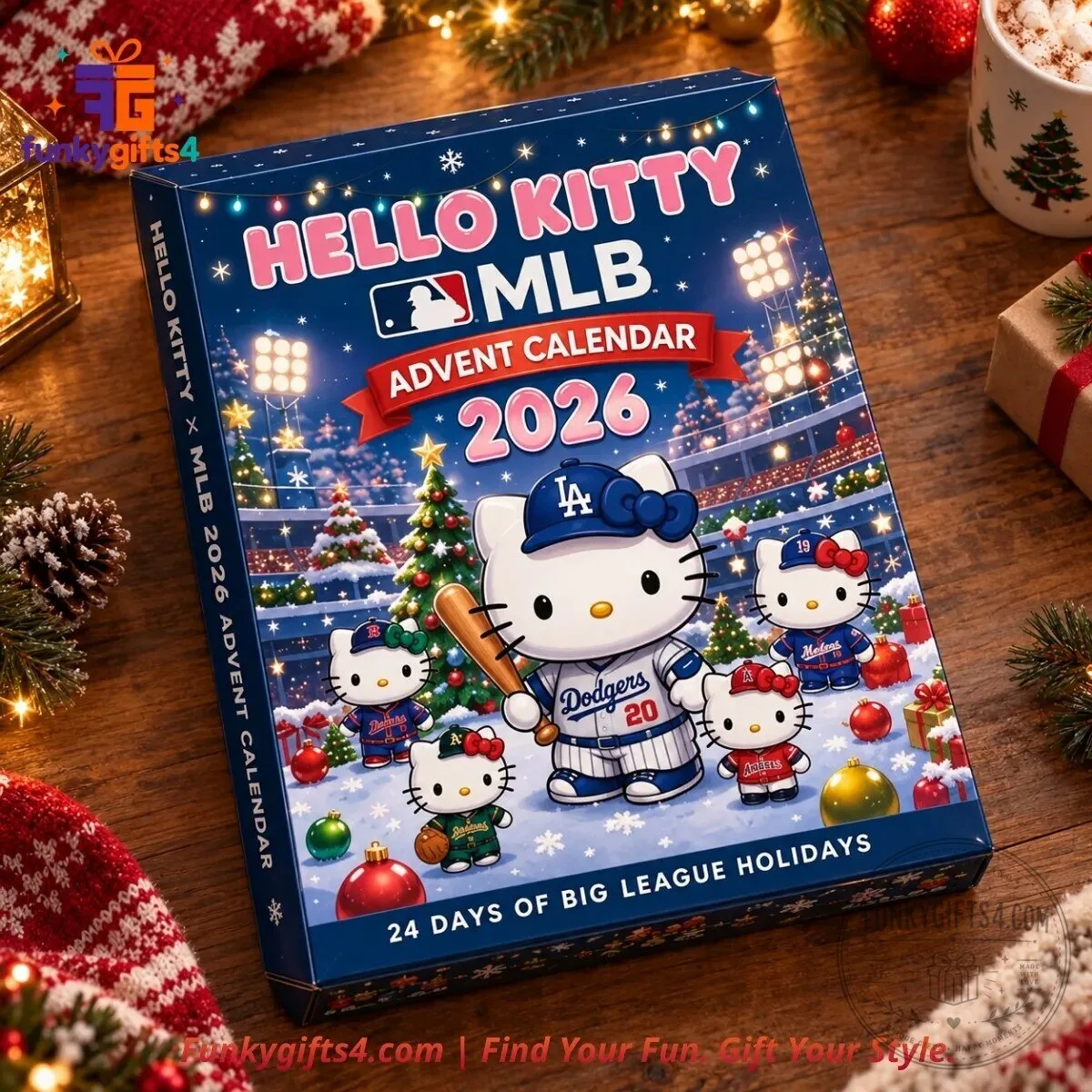 Hello Kitty x MLB 24-Team Baseball Mini Figure Collectible Advent Calendar 2026 10 Hello Kitty x MLB 24-Team Baseball Mini Figure Collectible Advent Calendar 2026