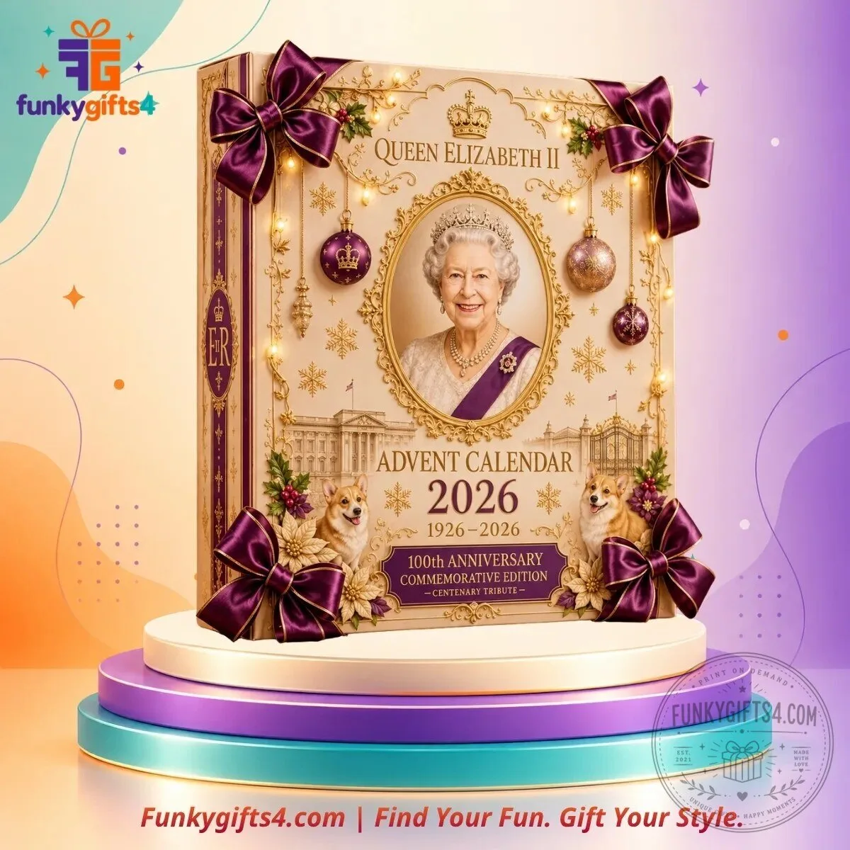 Queen Elizabeth II x Royal Centenary 100th Anniversary 24-Piece Commemorative Advent Calendar 2026