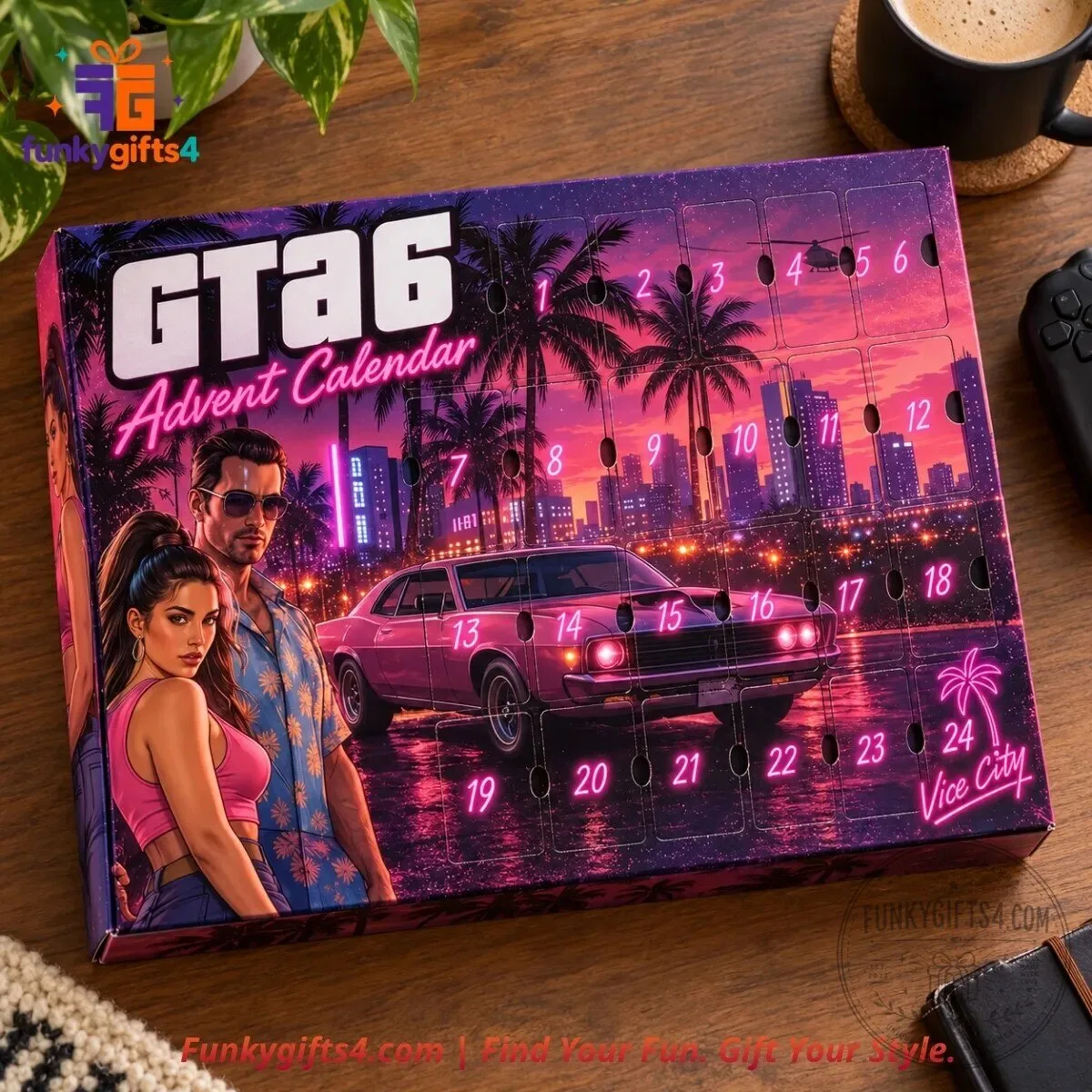 GTA 6 x Vice City 24-Piece Character & Accessory Collectible Advent Calendar 2026 10 GTA 6 x Vice City 24-Piece Character & Accessory Collectible Advent Calendar 2026