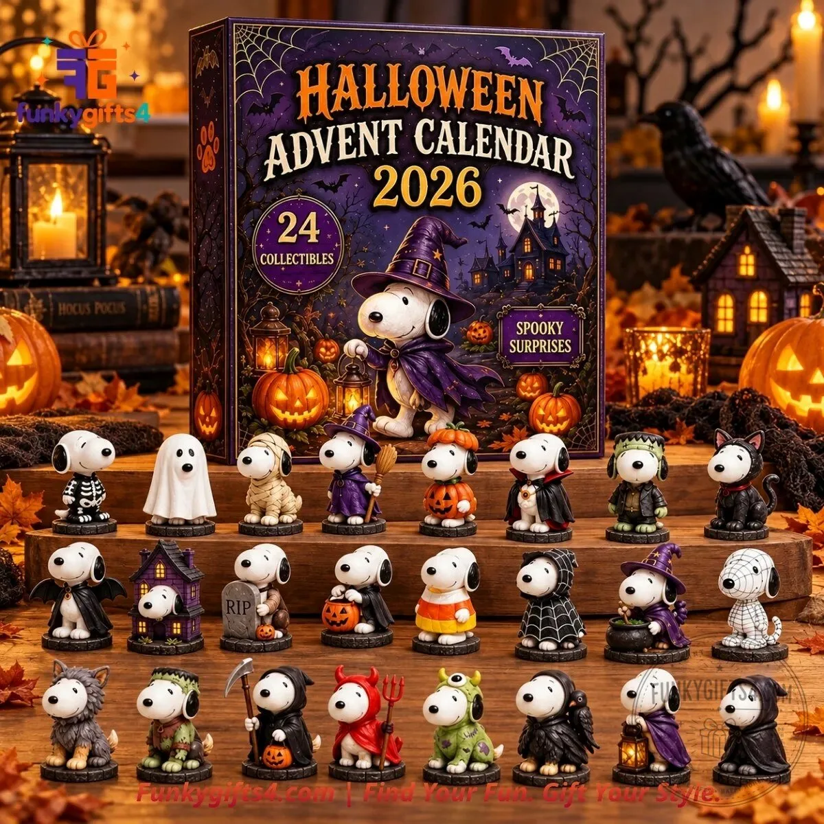 Snoopy x Halloween 24-Day Spooky Costume Collectible Mini Figure Advent Calendar 2026