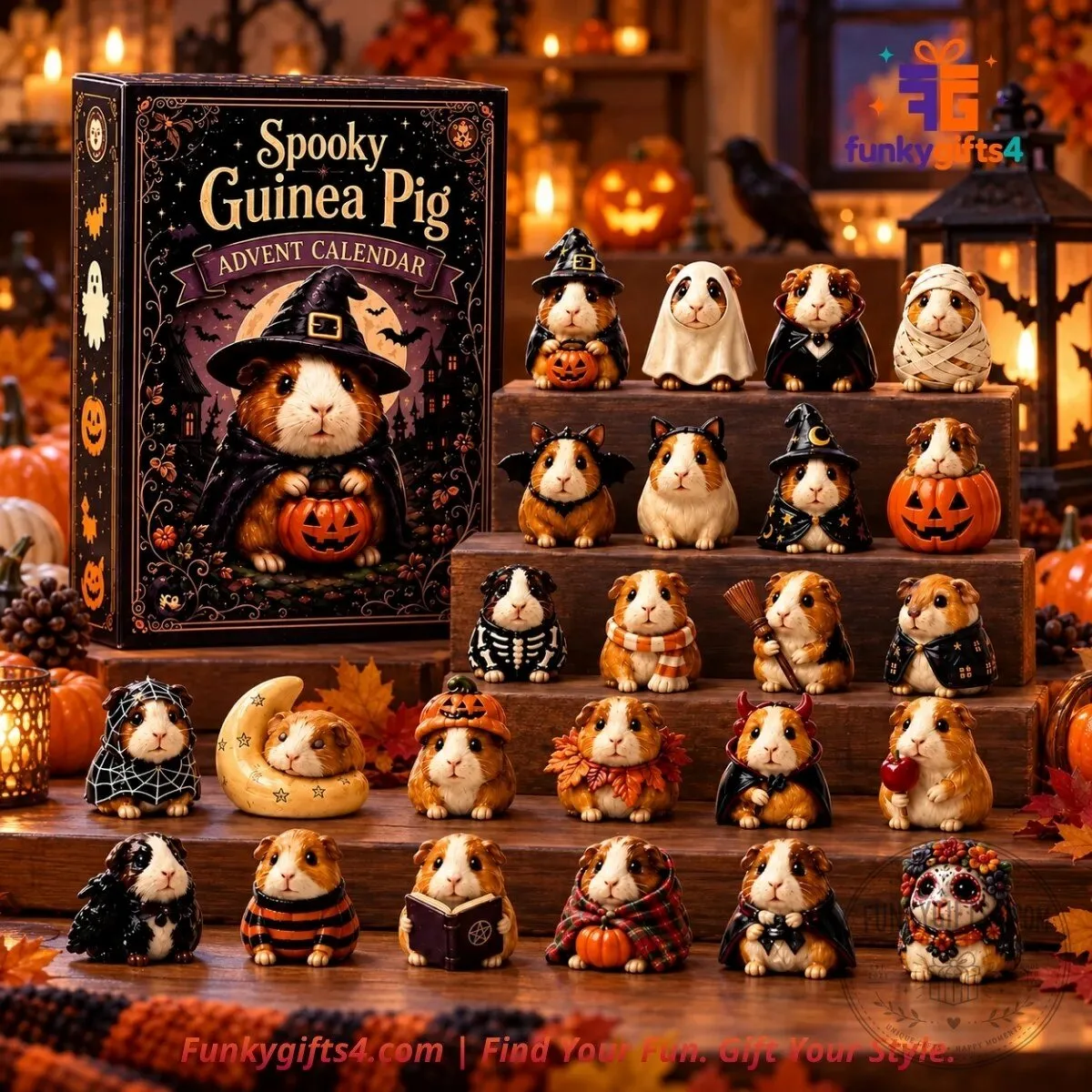 Guinea Pig x Halloween 24-Day Spooky Costume Mini Figurine Countdown Advent Calendar 2026