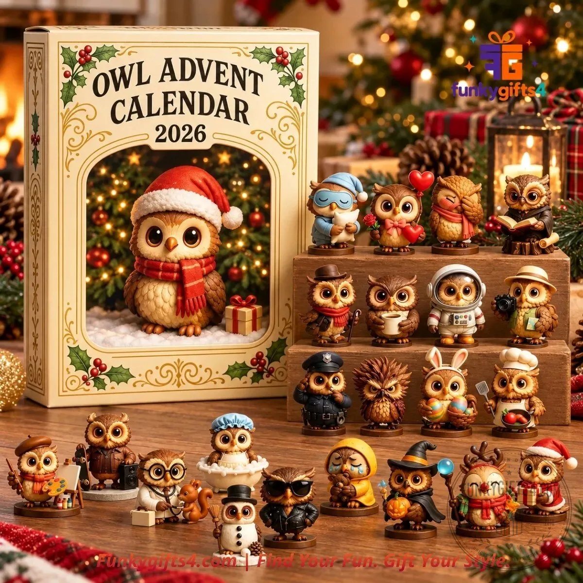 Owl x Christmas 24-Day Festive Costume Collectible Mini Figure Advent Calendar 2026