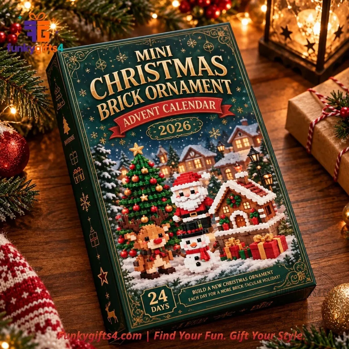 Christmas x 24-Day Mini Building Brick Ornament Advent Calendar 2026 11 Christmas x 24-Day Mini Building Brick Ornament Advent Calendar 2026