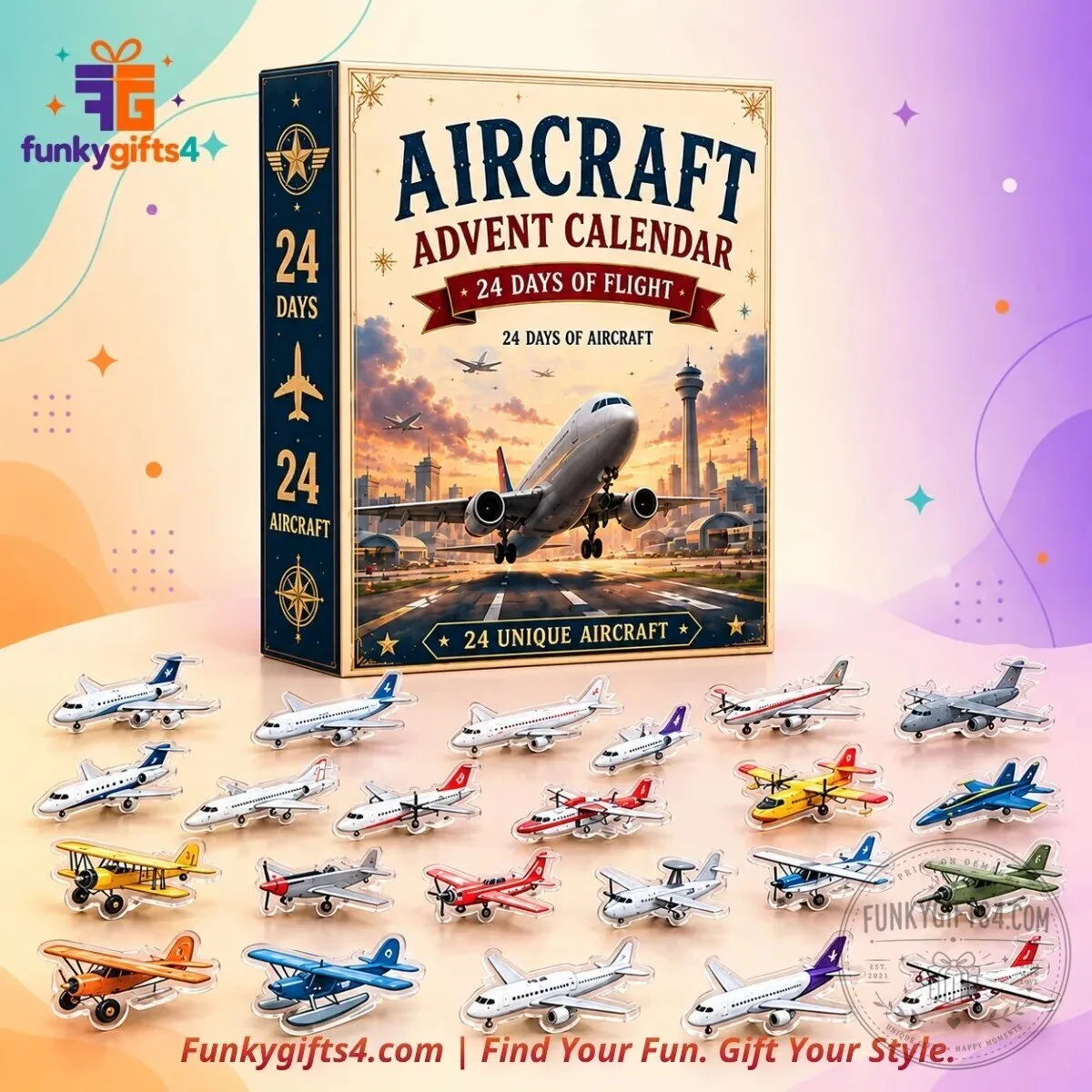Aircraft x Christmas 24-Day Mini Airplane Model Advent Calendar 2026