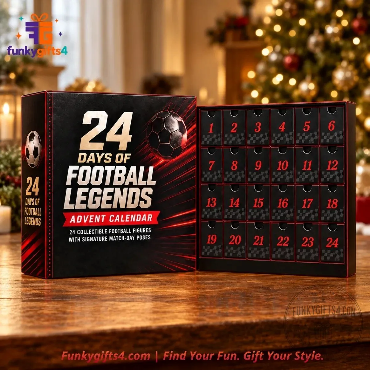 Football Legends Christmas 24-Day Soccer Player Mini Figure Advent Calendar Collectible Set 2026 9 Football Legends Christmas 24-Day Soccer Player Mini Figure Advent Calendar Collectible Set 2026