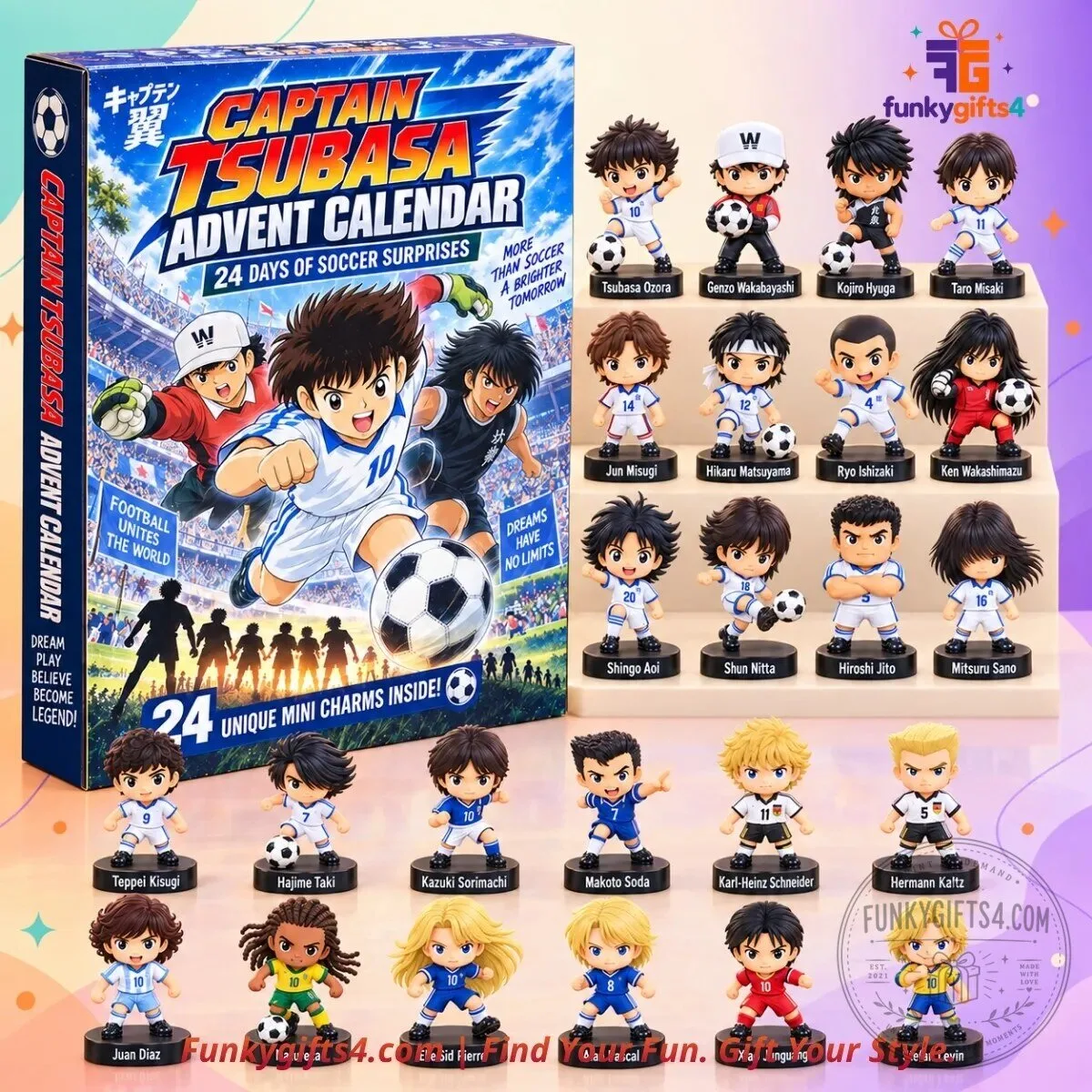Captain Tsubasa Christmas 24-Day Soccer Anime Mini Figure Advent Calendar 2026